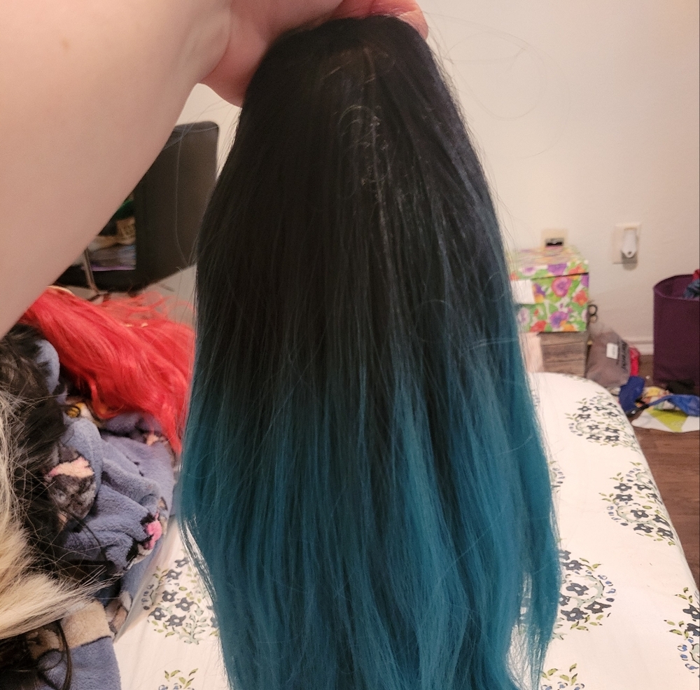 Black & Blue Ombre Wig